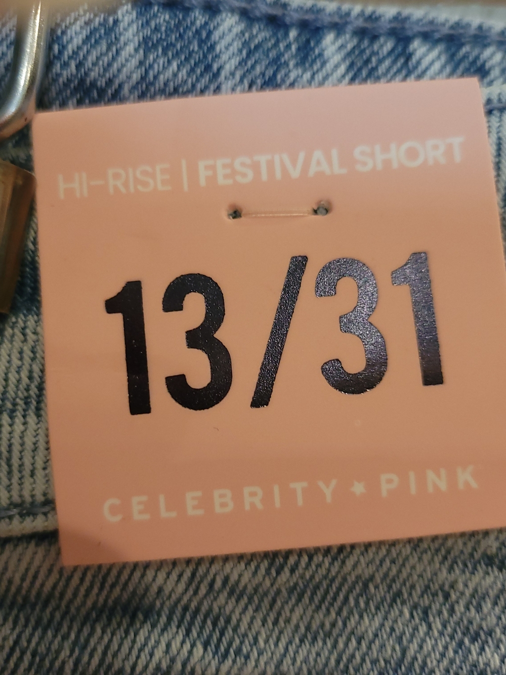 NWT Celebrity Pink Curvy Roll-Cuff Jean Shorts — Blue - Picture 6 of 6